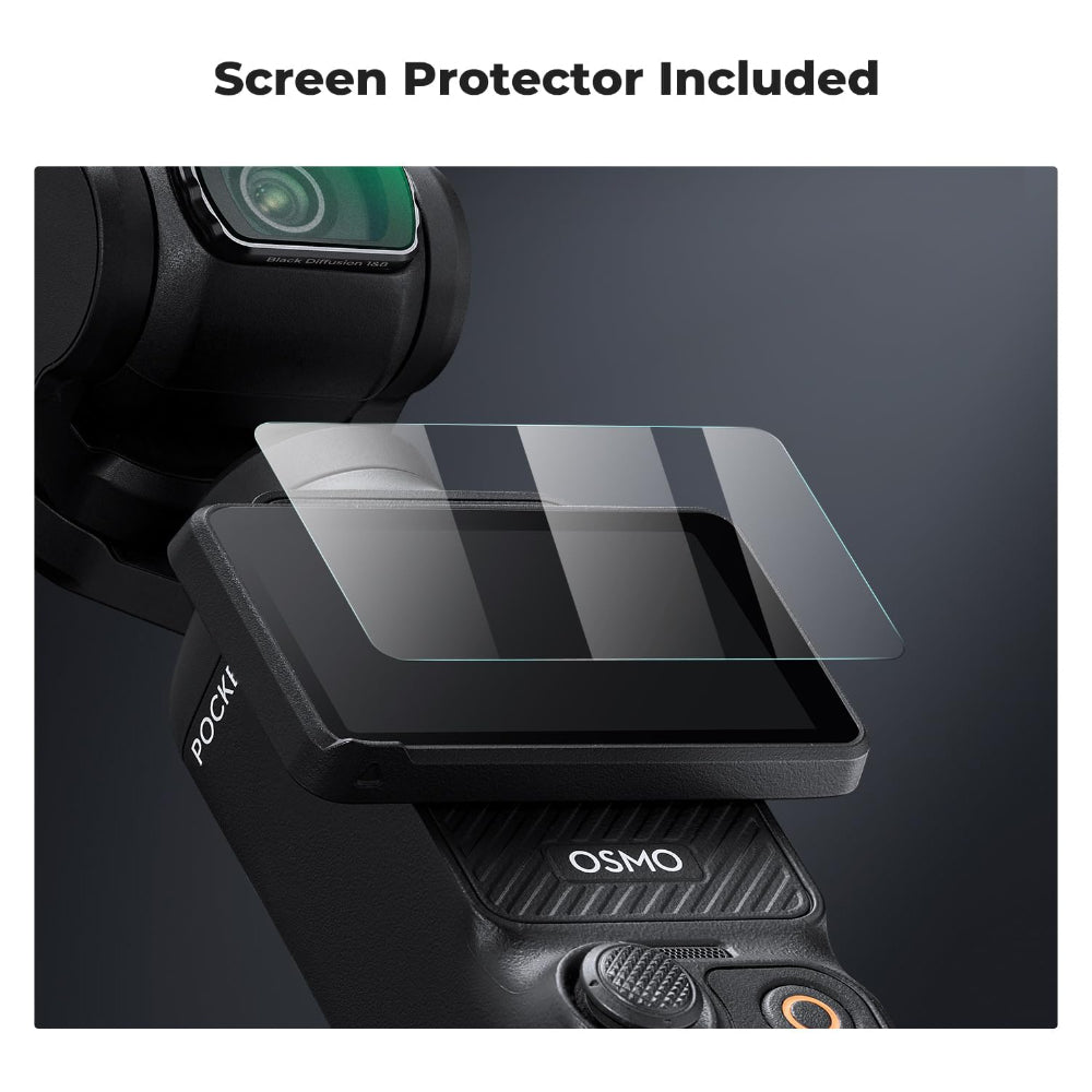 K&F Concept DJI OSMO POCKET 3 NO-X 16-in-1 Magnetic Effect Lens Filters with Screen Protector - Black Mist 1/4 & 1/8, UV, Anti-Light Pollution, CPL, ND32/PL, ND16/PL, ND8/PL, ND64/PL, ND8/16/32/64/128/256/1000 | Camera Accessories