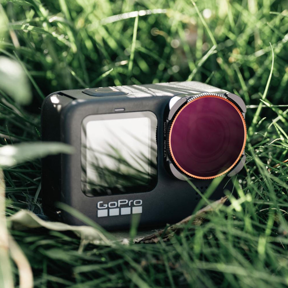 K&F Concept GoPro Hero 12 / 11 / 10 / 9 Neutral Density & Polarizer Lens Filter Set with ND8&PL + ND16&PL + ND32&PL + ND64&PL for Action Camera - Made with Multi-Coated Optical Glass & Ultra-thin Aluminum Frame