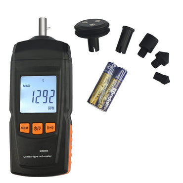 Benetech GM8906 Digital Handheld Contact Motor Tachometer LCD Speedometer Tach RPM Teste Rotate Speed Meter