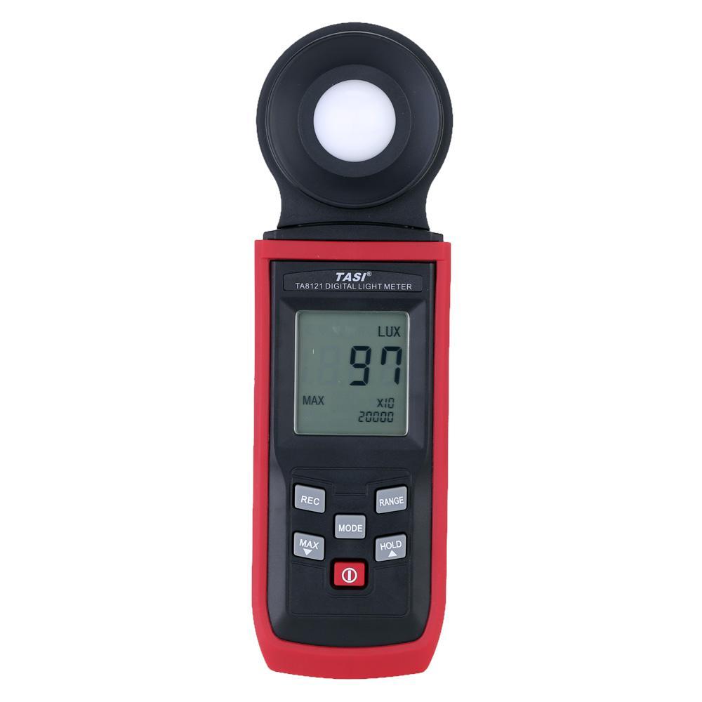 Tasi TA8120 Series Digital Photography Light Meter LUX/FC 200-200,000Lux Lux Meter (Battery Included) with Integrated Illuminometer, Data Logging - Environmental Tester | TA8121 TA8123 | JG Superstore