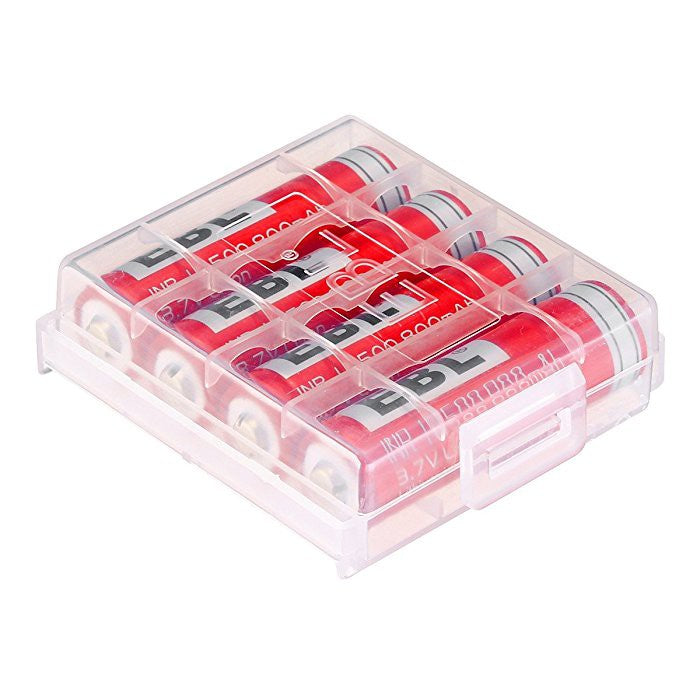 EBL LN-1450 3.7V 14500 800mAh Li-ion Lithium Ion Battery with Up to 1200 Recharges, and Improved Low Self-Discharge for Portable and EUPDATEncy Electronics (Pack of 4)