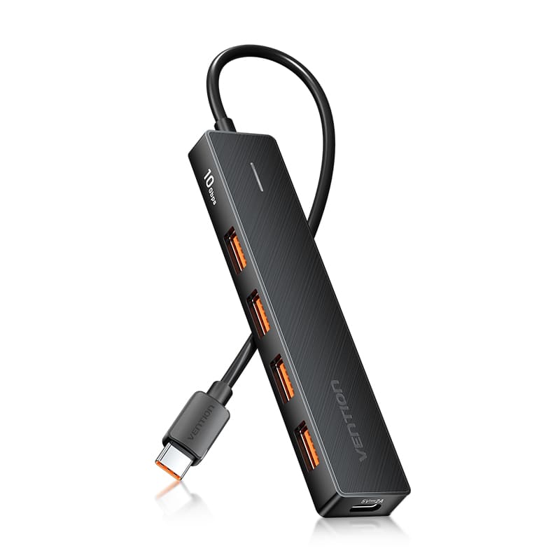 Vention 3.2 Gen 2 USB Type A 5-in-1 Multi-Interface Docking Station with High-Speed 10Gbps Transfer Speed for Desktop Computer, Laptop, Smart TV