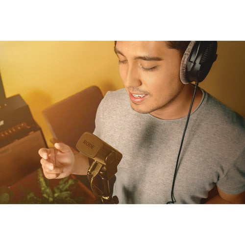 RODE NT-USB Mini Studio Quality NT USB Mini Cardioid Condenser Microphone Compact Design for Gamers, Podcasters, Musicians, Streamers, and Content Creators