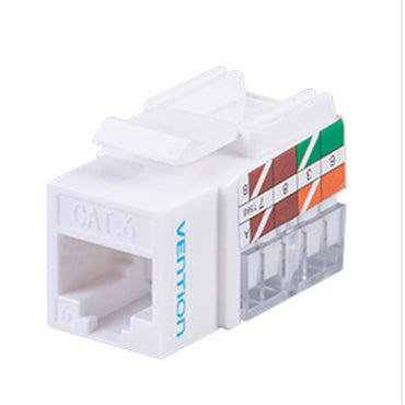 Vention UTP Keystone Jack Ethernet LAN Cable Port for Interl Wall Mounted Network Cabling (CAT5e, CAT6) (90 Degrees, Toolless) |  JG Superstore