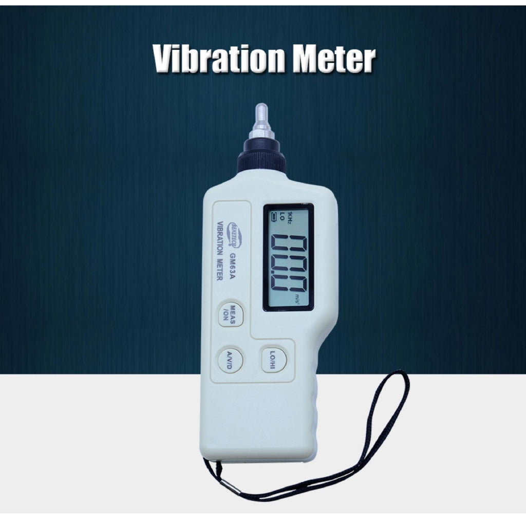Benetech GM63A Portable Digital Vibration Meter High Sensitivity Probe Vibration Monitoring Instruments