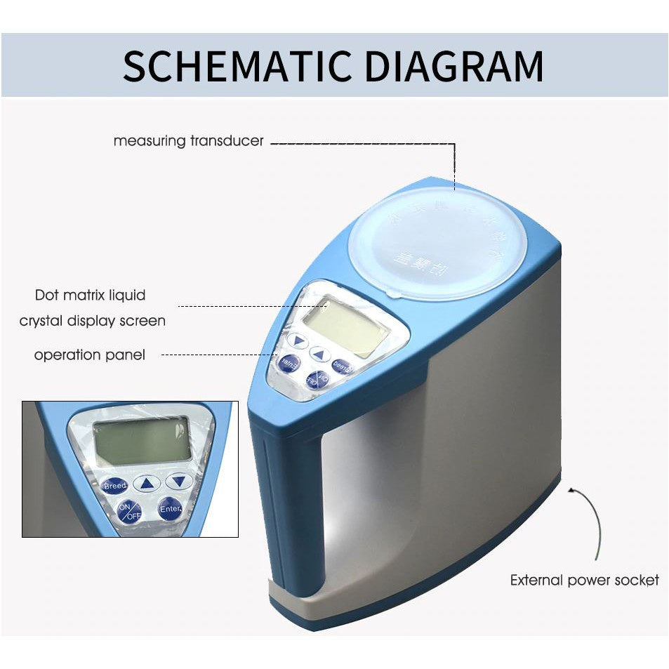 Eagletech LDS-1G Cup Type Digital Food Grain Rice Moisture Meter