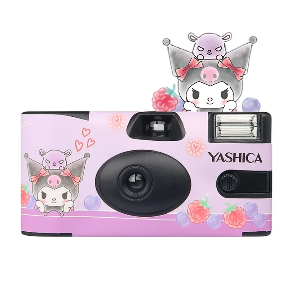 YASHICA x SANRIO Series 35mm ISO 400 F/11 Single Use Film Camera with 27 EXP Exposures for Color Prints and Photography