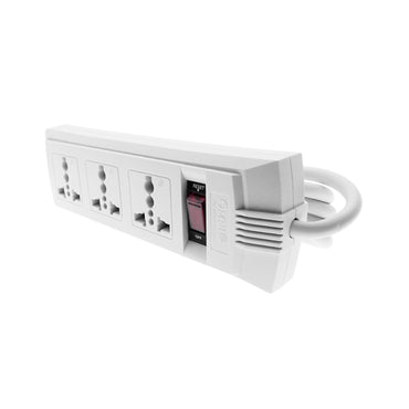 OMNI 2500W 10A 220V 1.83 Meters Universal Outlet Extension Cord Cable with Switch for Electronics and Appliances (Available in Different Gangs) (1.83M) | WEU