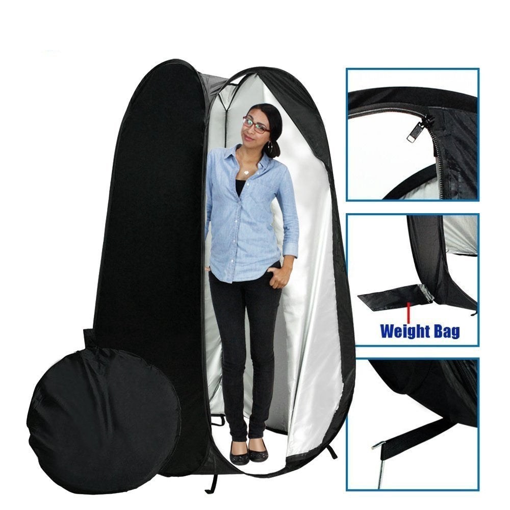 Pxel AA-CT 6 Feet 190cm Portable Indoor Outdoor Photo Studio Changing Dressing Fitting Tent with Carrying Case