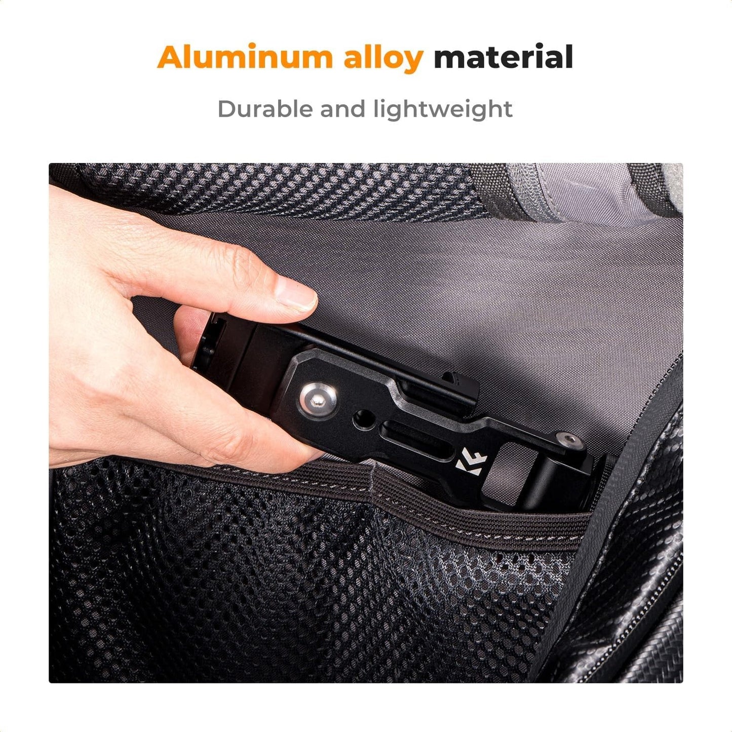 K&F Concept 360 Degree Multifunctiol Phone Clip with 180 Degree Tilt, 1/4" Bottom Threaded Holes and Double Cold Shoe for Smartphones | KF31-094