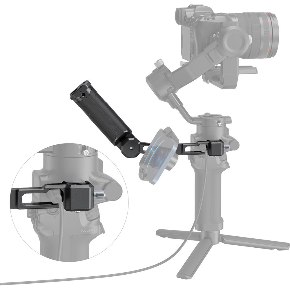 SmallRig Ergonomic Sling Handgrip with 180 Degree Rosette Joint, Mounts via NATO Clamp, 1/4"-20 & 3/8"-16 ARRI-Style Threads, 6Kg Load Capacity for DJI RS 2, RSC 2, RS 3, RS 3 Pro, RS 3 Mini, RS 4 & RS 4 Pro