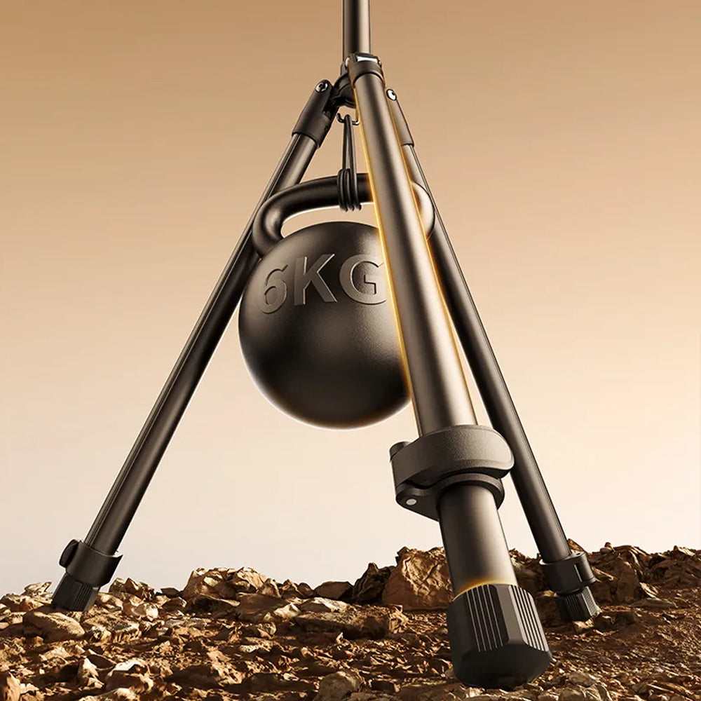 Ulanzi T270 Aluminum Tripod Light Stand with Windproof Hook, 64cm Height & 6kg Load Capacity for Video Lights & Compact Cameras| T097