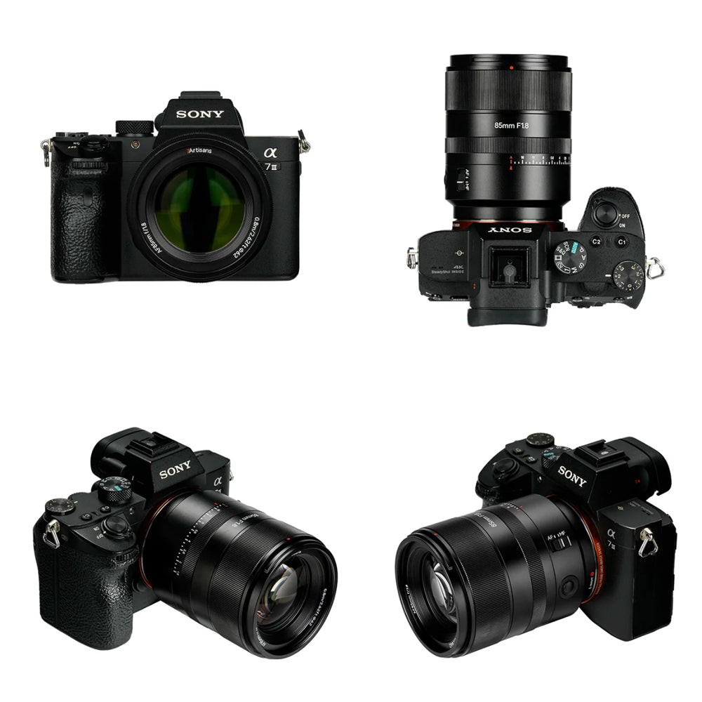 7Artisans 85mm F/1.8 AF STM Full Frame Format Sony E Mount Fast Aperture Portrait Prime Lens with Autofocus for Mirrorless Camera Photo Video
