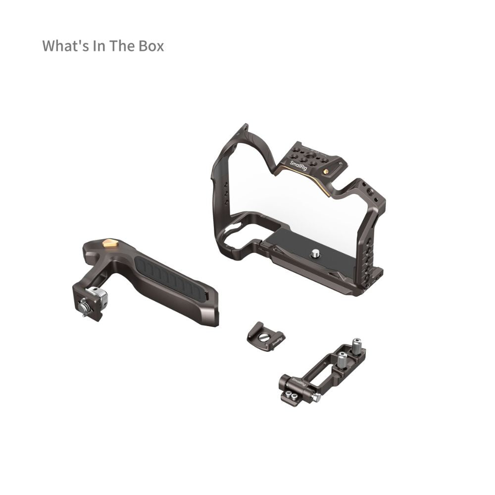 SmallRig Night Eagle Full Camera Cage Kit for Nikon Z6 III with Top Handle, Arca-Type Quick Release Base Plate, TO Rail, Cold Shoe Mount, 1/4"-20, 3/8"-16, M3 & M2.5 Threaded Holes for Attachments and Accessories | 4521 4522