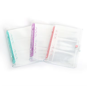 Pikxi 120 Pockets 20 Pages Transparent PVC Photo Album Binder for FUJIFILM Instax Mini Instant Film Camera | Blue Pink Purple