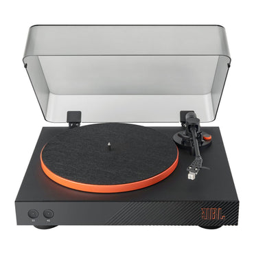 JBL Spinner BT Bluetooth Turntable - Manual Two-Speed Modern-Retro Vinyl Record Player with Removable Headshell for Bluetooth Speakers & Headphones