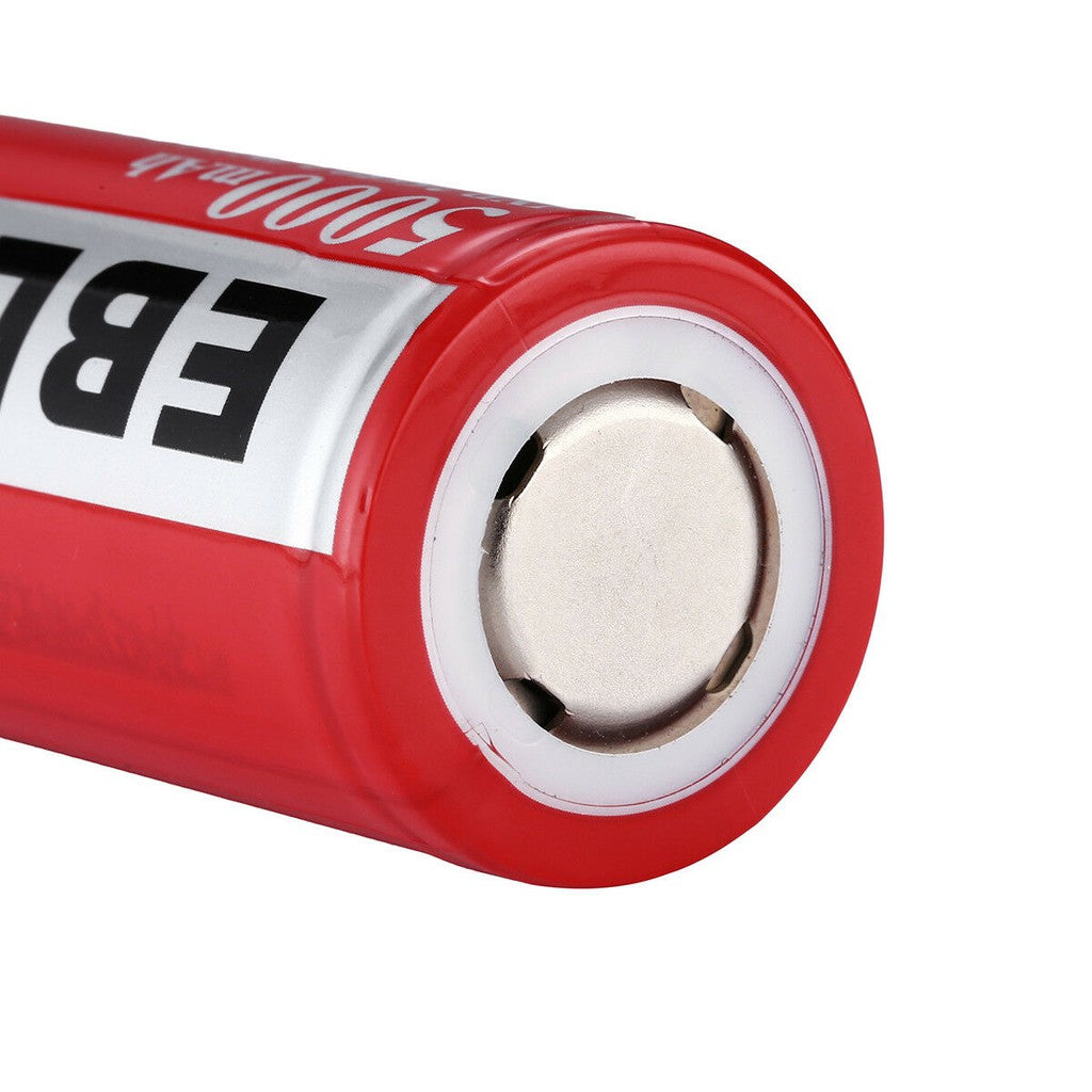 EBL LN-8191 3.7V 26650 5000mAh Rechargeable Li-Ion Lithium-Ion Battery with Included Storage Case for Portable and Emergency Electronics (Pack of 2)