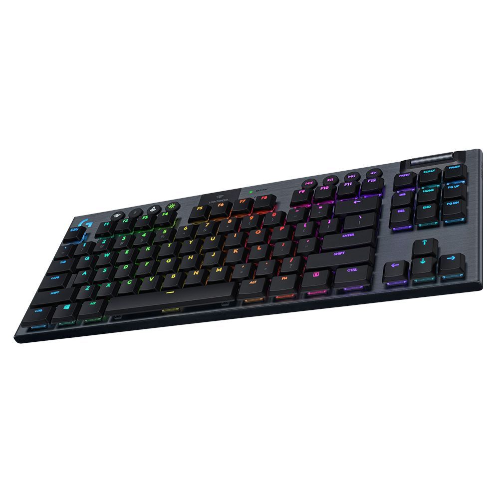 Logitech G913 TKL LIGHTSPEED RGB Wireless Mechanical Gaming Keyboard Tenkeyless w/ Low Profile Keys, Bluetooth Support for PC & macOS - GL CLICKY