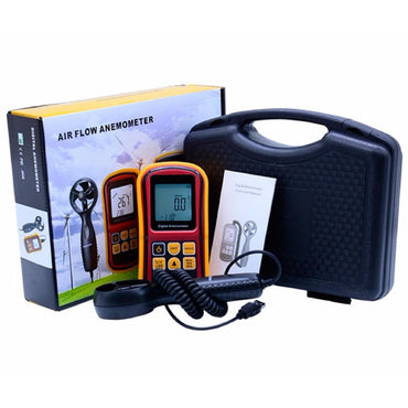 Benetech GM8901 Hand Held Anemometer 45m/s (88MPH) LCD Digital Thermometer Electronic Hand-held Wind Speed Gauge Meter