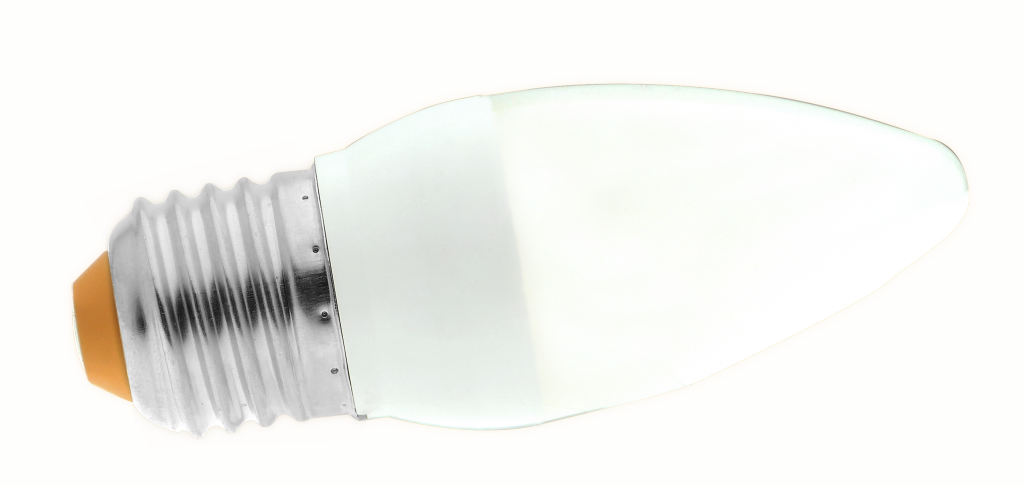 OMNI LED Lite LCF35 4W 220VAC Frosted Cover Medium Candle Bulb for Home and Office Lighting (Daylight, Warm White) | LCF35E27-4W-DL LCF35E27-4W-WW