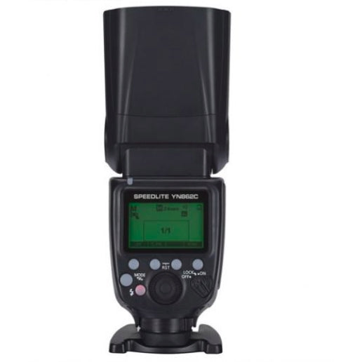 Yongnuo YN862C Speedlite Wireless TTL Camera Flash Master Slave Speedlite Auto Manual Zoom with 1800mAh Li-ion Battery