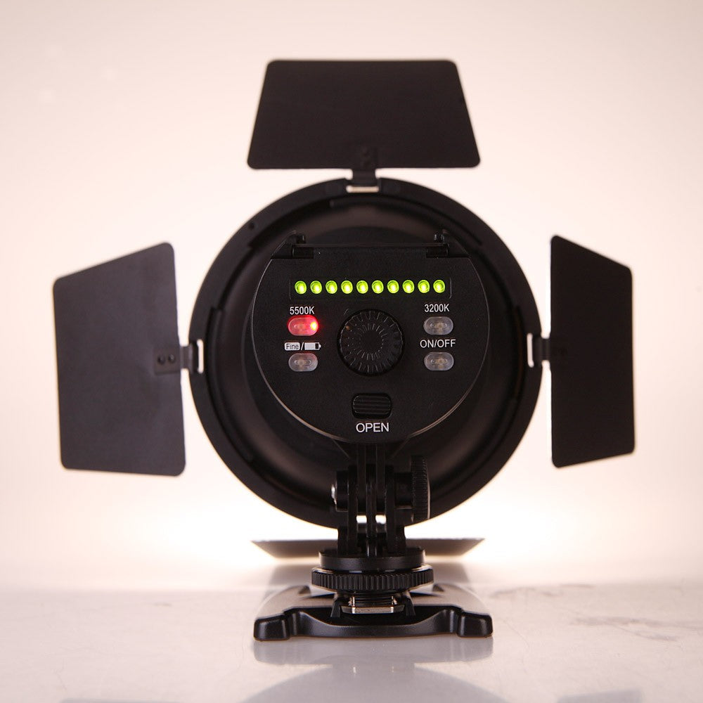 Yongnuo YN216 II 3200-5500k Bi-Color LED On-Camera Fill Video Studio Light with Barn Doors - Photography and Videography Studio Lighting | JG Superstore