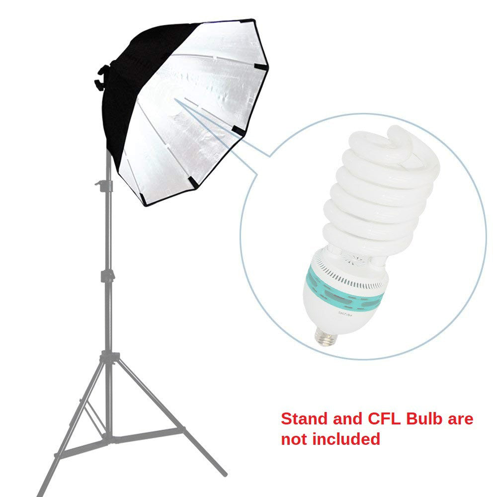 Pxel SB-1B-60 Octagon 1 bulb light head, Softbox Continuous lighting with 1 bulb holder, Photography Octagol