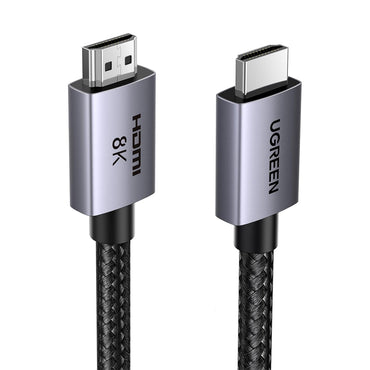 UGREEN 8K UHD HDMI 2.1 Ultra High-Speed Multimedia HDMI Cable - Supports 48Gbps Transmission, 240Hz Refresh Rate, 24-bit Audio, 3D Visuals & Dymic HDR for TVs, Monitors, Projectors, Cameras, Laptops & Computers | HD171