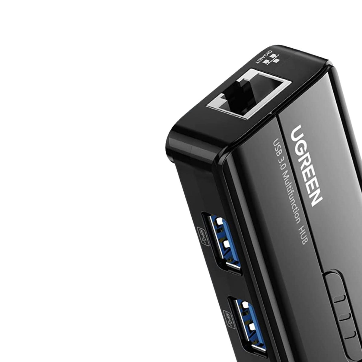 UGREEN USB 2.0 / 3.0 3-Port Hub Ethernet Network Adapter with LED Indicator, DC 5V Power Port | 20264, 20265