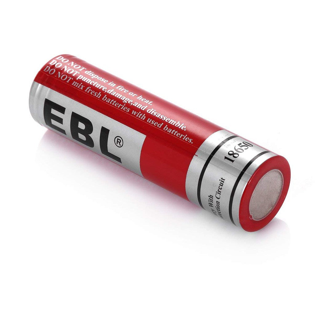EBL LN-8131 3.7V 18650 3000mAh Li-Ion Lithium Ion Rechargeable Batteries for Portable and Emergency Electronics (Pack of 2)