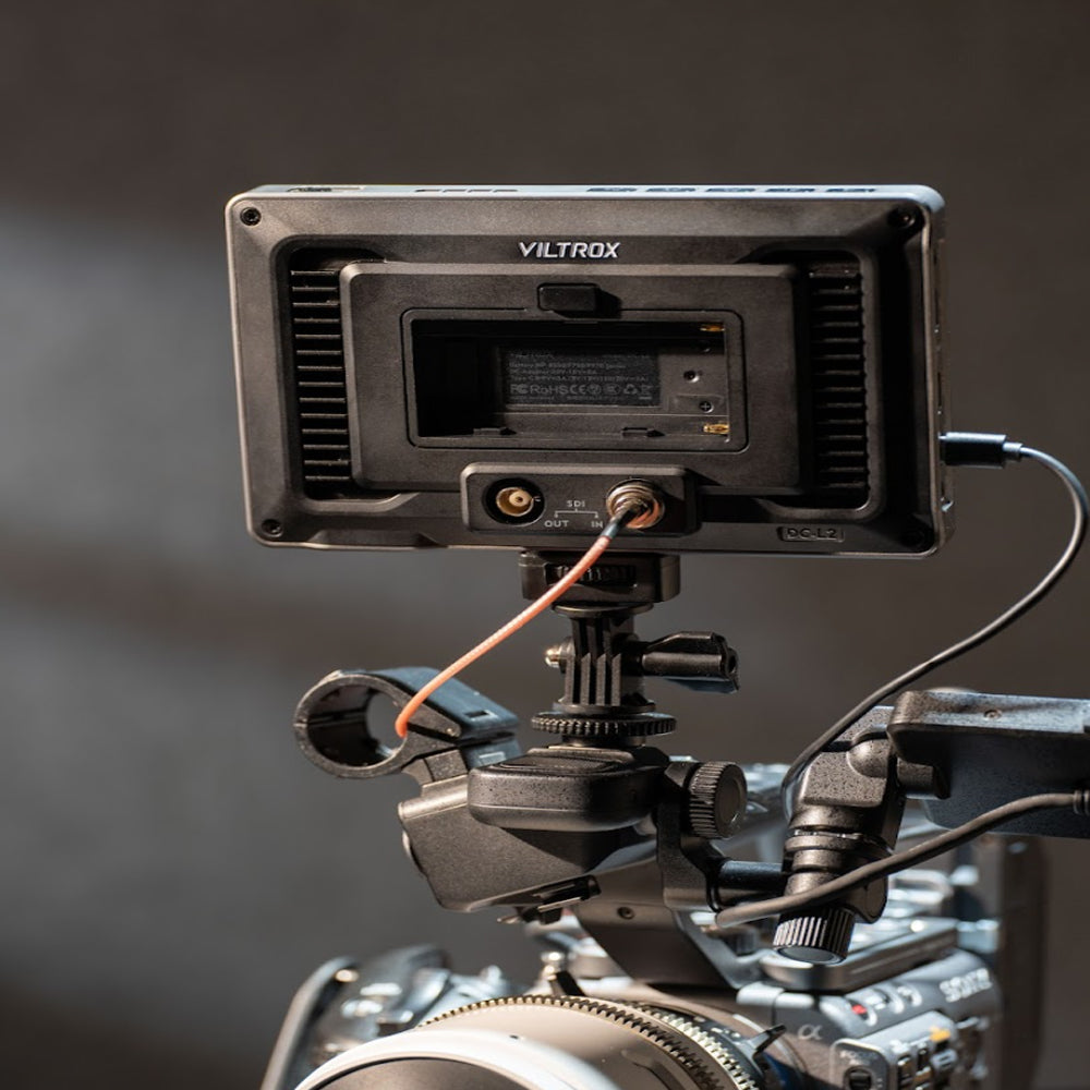 Viltrox DC-L1 / DC-L2 7" On-Camera IPS Touchscreen Camera Monitor with DCI / UHD 4K HDMI / SDI Input and Output, 3D LUTs, USB Type-C Interface, Gyroscope Auto Flip Function, Built-In Mage Tools and L-Series Battery Plate for Photo Video Content Creation