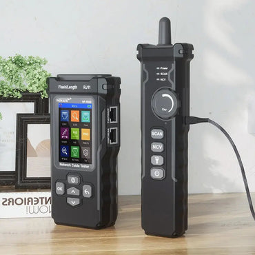 Noyafa NF-8506 Digital Network Cable Tester with Colored LCD Screen Display, LED Flash Light, IP Scanner, Cable Tracker, Continuity, & Length Measurement, PoE, Switch, & Ping Tester for TDR, RJ45, RJ11, CAT5, CAT6 Ethernet Cable