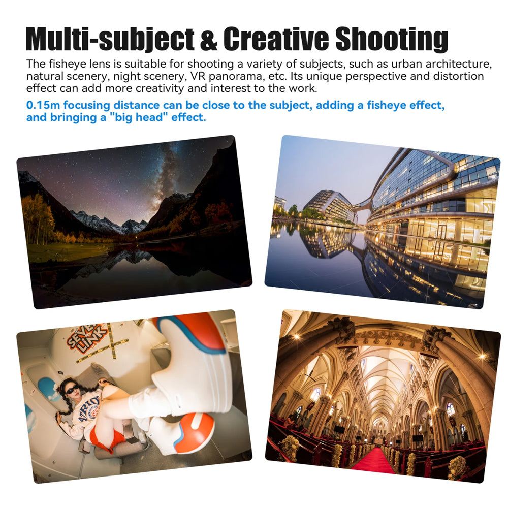7Artisans 10mm F/2.8 Mark II Full Frame Format Nikon Z Mount Ultra Wide Angle Fisheye Prime Lens MF Manual Focus Large Aperture for Z30 Z5 Z50 Z6 Z7 Z8 Z9 Zf Mirrorless Cameras