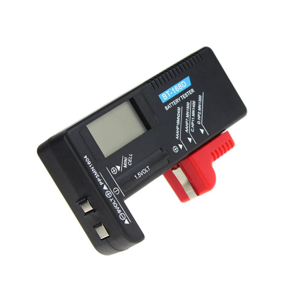 Eagletech BT-168d AA/AAA/C/D/9V/1.5V LCD Digital Button Cell Battery Tester Meter Indicate Volt Tester Checker