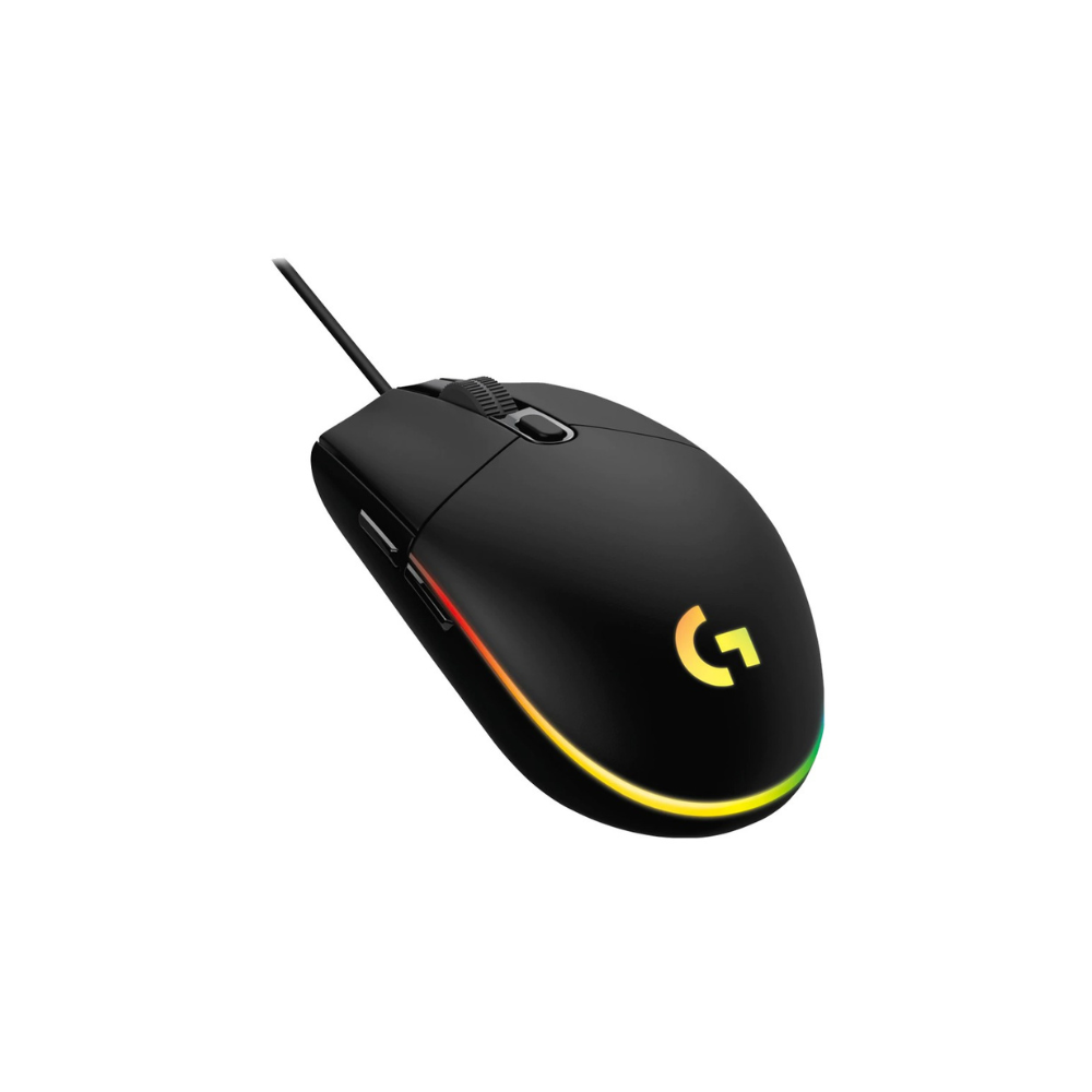 Logitech G102 Wired LIGHTSYNC RGB Optical Gaming Mouse with 8000 DPI, 16.8m LED Colors, and Built-in Storage Capability for PC and Mac (Black, White)