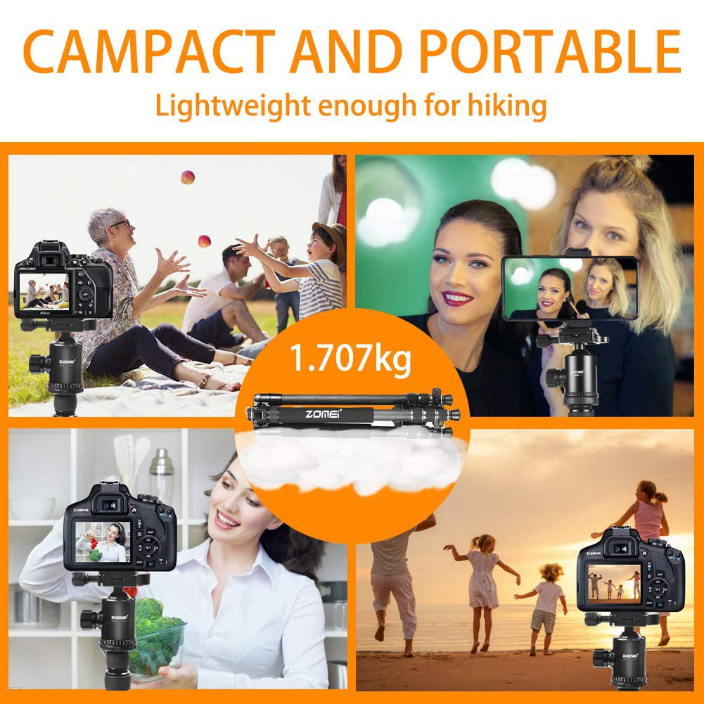 Zomei Z668 Tripod Magnesium Alloy Professiol Tripod Monopod With Ball Head For DSLR Camera
