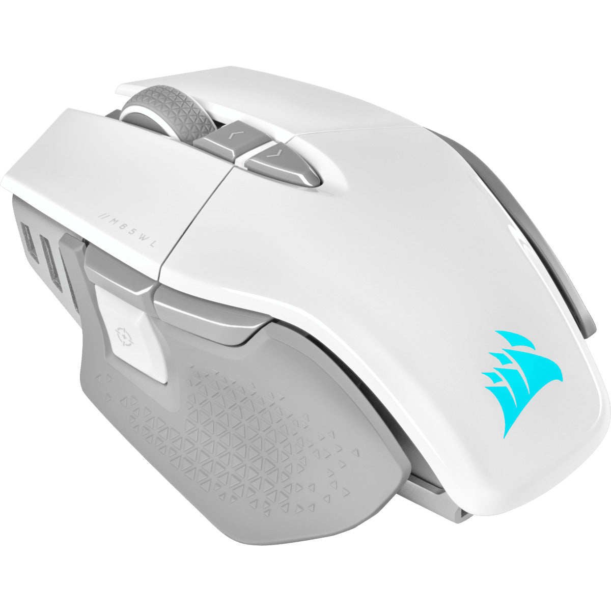 CORSAIR M65 iCUE RGB Ultra 26,000 DPI Tuble FPS Wireless Gaming Mouse with Adjustable Weights, 8 Programmable Buttons, Wired, BT and Slipstream Connectivity and 120Hrs Max Battery Life (Black, White) | CH-9319411-AP2 CH-9319511-AP2