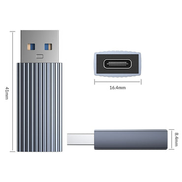 ORICO AH-AC10 USB3.1 to Type-C OTG Adapter Dongle with 10Gbps Fast Data Transfer Rate, 5V 3A Charging Aluminum Alloy