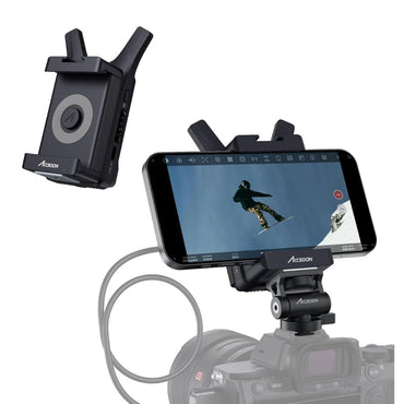 Accsoon CineView no HDMI 1080p 60fps Wireless Video Transmitter with 5GHz 500ft Max range, WIFI 5 Support, iOS / Android App Support (SEE App) for Mirrorless Cameras, Smartphones, Tablets, Live Streaming HD Recording