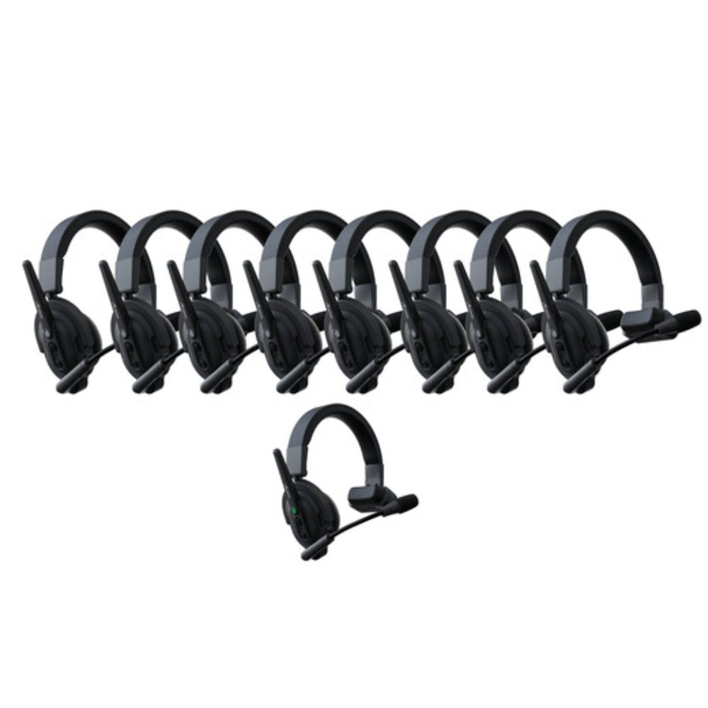 Accsoon CoMo 1 Host / 8 Remote Wireless Intercom Over Ear Headset System Kit w/ Flip-to-Mute Interchangeable Boom Microphone, 2320mAh Max 10hrs Battery Life, 1300ft Max Range for Audio and Studio Production Equipment (1 Master / 8 Slave)