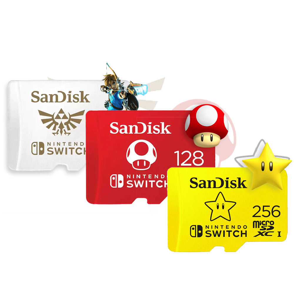 Nintendo Switch Micro sd card 256 high quality gb Sandisk Super Mario Star version