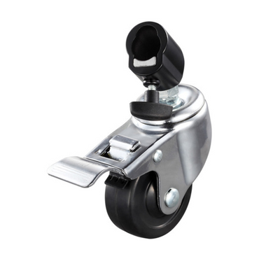 Godox LSA-06 / LSA-07 Light Stand Caster Wheel (3-Pack) Locking & Non-Locking Set with 22mm Diameter Tube Legs & 3kg (6.6lbs) Max Load Capacity for Photography Lighting and Studio Equipment