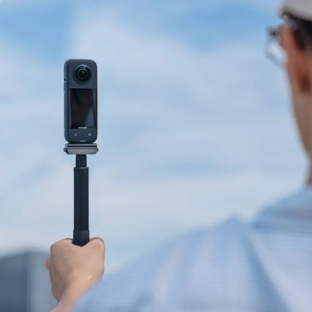 Insta360 Magnetic Quick Release Mount for Action Camera with 1/4" Threaded Hole and Fold-Out 2-Prong Mount CINSAAVH