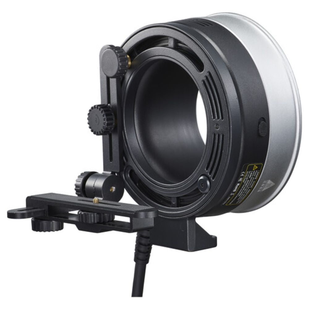 Godox FLB-90 Quick Rotating Bracket Kit for R1200 Ring Flash with Umbrella Bracket and (Optiol) FLB-02 L-Shape Foldable Holder for Camera - Photography and Studio Lighting Equipment
