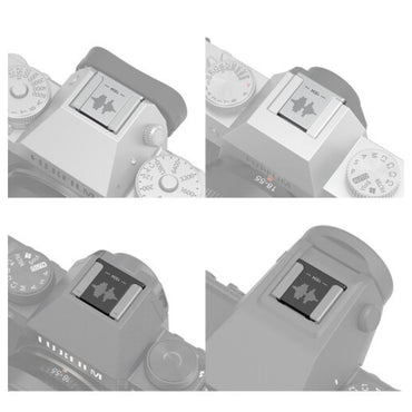 SmallRig Hot Shoe Cover for Fujifilm Cameras with Soft Silicone Pad and Aluminum Alloy Build for a Flattering Visual Finish (Silver, Black) | 4697B 4698B