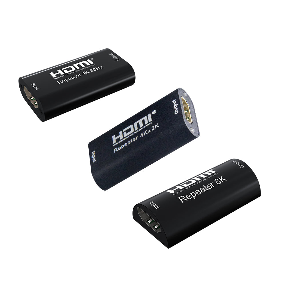 ArgoX 8K 60Hz HDMI 2.0 Female to Female Repeater with Built-in IR-RX Extension Function, Supports 3D, HDMI 2.0, 6Gbps Data Rate and TMDS Clock, AWG26 HDMI, and Up to 30m Transmission Distance | HDRE3
