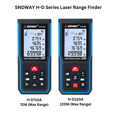 Sndway H-D710A Digital Laser 70M Distance Rangefinder Handheld Measuring Instrument with LCD Screen, Electronic Angle Sensor, Aspherical Optical Lens