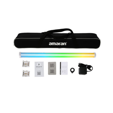 Aputure Amaran PT2c (2-Pack) 60cm RGB Handheld LED Pixel Tube Light Wand with Built-in Rechargeable Battery, Tripod Stands, DMX & Bluetooth Controls for Photography Video Vlogging Live Streaming Film Production Studio Lighting Equipment
