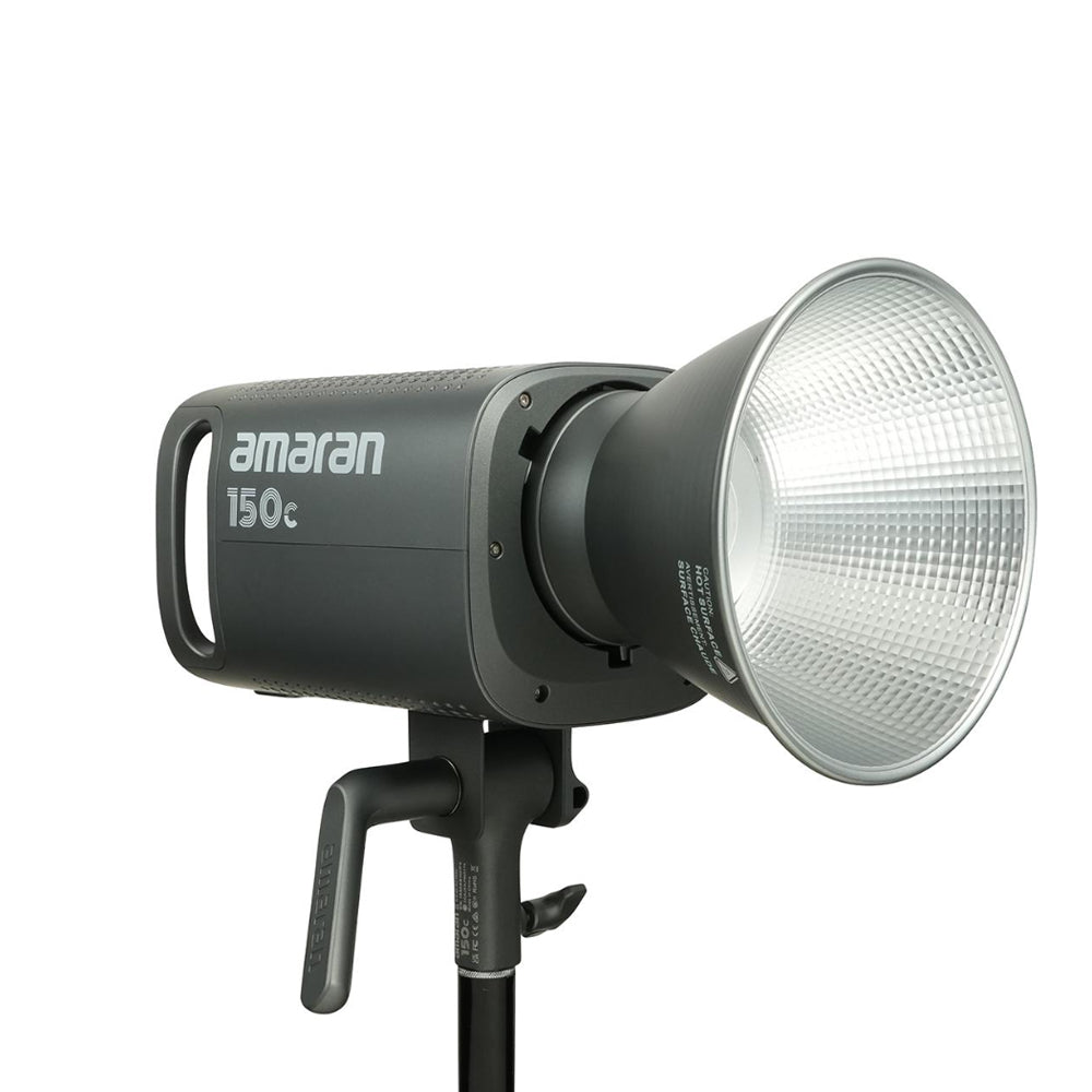 Aputure Amaran 300c / 150c RGB LED Monolight with Fully Tunable CCT 2500-7500K, 9 Preset Special Effects, Bowens S Mount Hyper Reflector Accessory and Bluetooth Wireless Control for Photography and Live Streaming - Gray | Deep Gray | White