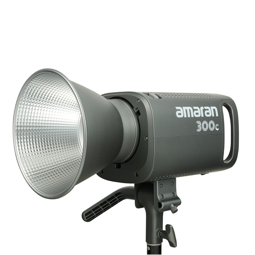Aputure Amaran 300c / 150c RGB LED Monolight with Fully Tunable CCT 2500-7500K, 9 Preset Special Effects, Bowens S Mount Hyper Reflector Accessory and Bluetooth Wireless Control for Photography and Live Streaming - Gray | Deep Gray | White